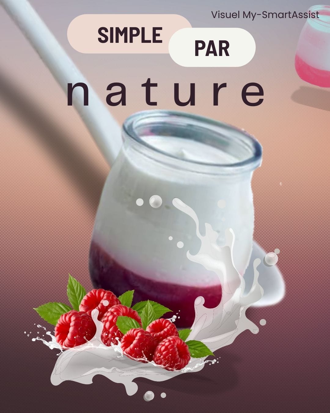 Modèle 2 de visuel yaourt